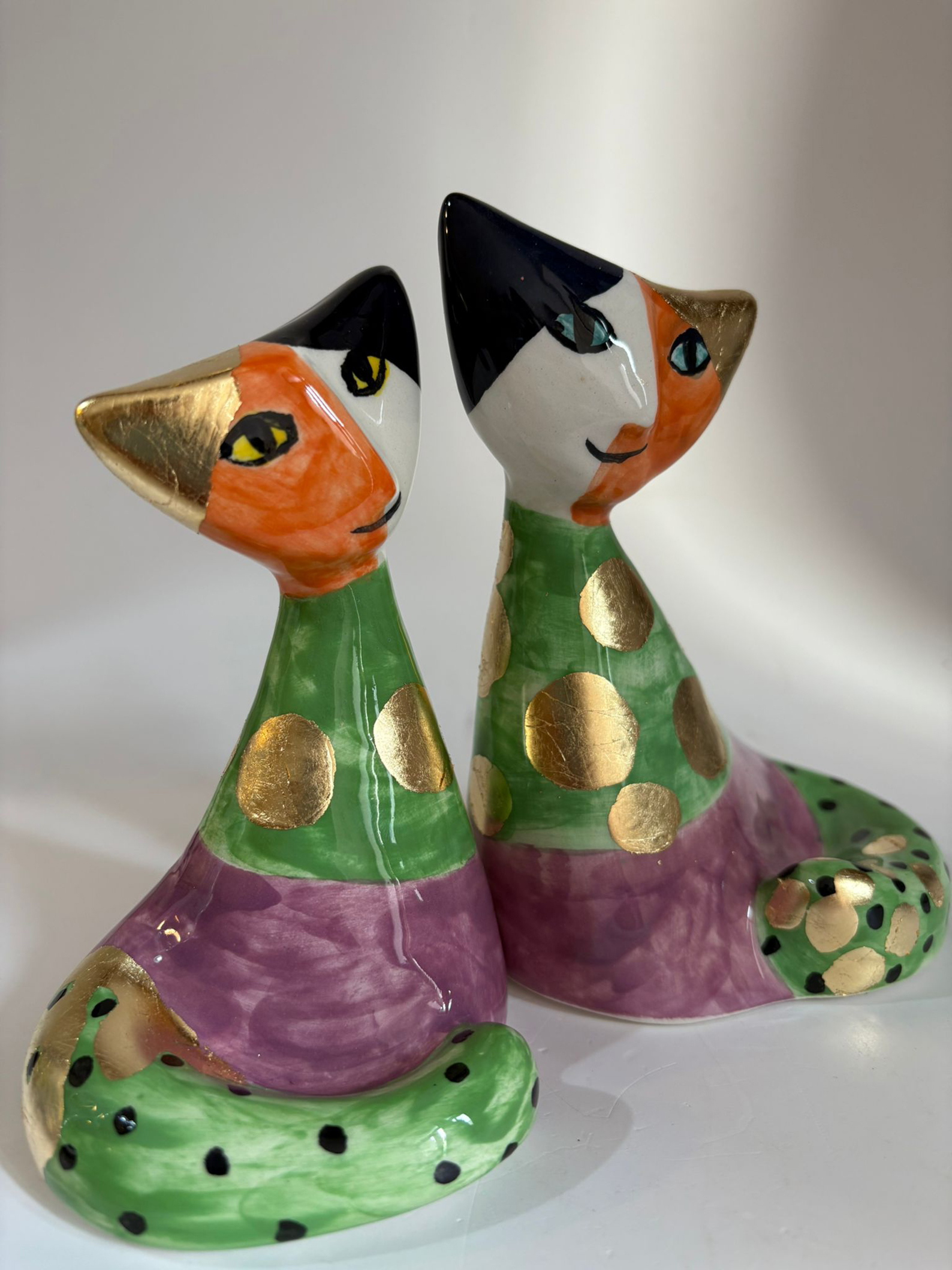 Battista Rea, gatto verde e viola